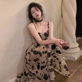 Floral Strap Midi Dress